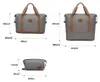 Graue Handgepäcktasche für Damen, 40 x 30 x 20 cm, mit Produktbild-Vorschau 7