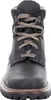 A front view of a black leather boot. Voir les images du produit