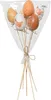 Osterstecker Ei am Stab 35cm bruchfest 6er Set Weiß / Braun Produktbild-Vorschau 2