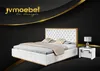 Luxus Bett Textil 2x Nachttisch 3tlg. Schlafzimmer Set Produktbild-Vorschau 1