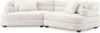 Casa Padrino Luxus Sofa Weiß / Schwarz 300 x 125 x H. 73 cm Produktbild-Vorschau 1