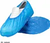 A pair of blue disposable shoe covers over white shoes, presented on a white background. Náhľad obrázku produktu