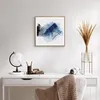 Gerahmtes Poster - Rahmen in heller Eiche - Blau Schwarz Produktbild-Vorschau 6