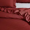 rote Bettdecke gesteppt doppelseitige Bettdecke 160x220CM Produktbild-Vorschau 2