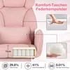 HOFFREE Ergonomiczne krzesło biurowe na kółkach, z szerokim Podgląd zdjęcia produktu 7