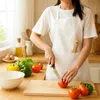 kuchyňská zástěra bílá ochranná zástěra gastronomická 70x60 Náhled obrázku produktu 5