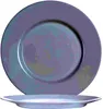 Two plates are shown, one stacked on top of the other. The top plate is shown from a slightly elevated angle, while the bottom plate is shown from the side. Anteprima dell’immagine prodotto