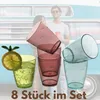 Trinkgläser Set 8er Wassergläser Set Spülmaschinenfest Produktbild-Vorschau 3