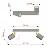 Luxolar – metalowa lampa sufitowa LED z regulacją Podgląd zdjęcia produktu 9