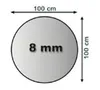 Glasbodenplatte, Bodenschutzplatte, Glasvorlegeplatte, 8mm, Produktbild-Vorschau 3
