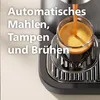 Espresso being poured into a glass from a coffee machine. Voir les images du produit
