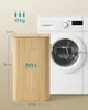 SONGMICS Wäschekorb mit Deckel, 60 L, Wäschesammler Bambus, Produktbild-Vorschau 6
