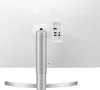 The back of a white LG monitor with its stand and ports visible. Produktbild-Vorschau