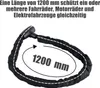 Fahrradschloss mit Schlüssel, 120 cm langes Hohe Sicherheit Produktbild-Vorschau 2