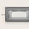 A close-up side view of a gray playpen with a mesh window and the brand logo visible. Anteprima dell’immagine prodotto