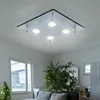 LED Deckenleuchte, 4 flammig, Chrom, Glas, L 34cm, 2er Set Produktbild-Vorschau 4
