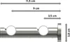 Interdeco Gardinenstange / Vorhangstange Edelstahl, Typ Produktbild-Vorschau 2