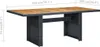 Tavolo da giardino in poly rattan grigio scuro e legno Anteprima dell’immagine prodotto 5