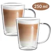 MONZANA® 4x Teegläser mit Henkel 250ml Doppelwandig Produktbild-Vorschau 3