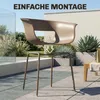 Outsunny Gartenstühle 4er Set ergonomisch Balkonstühle mit Produktbild-Vorschau 7