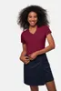 Women-V-T-Shirt Performance - Weinrot - Größe Xl Produktbild-Vorschau 5