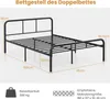 Rama łóżka Rama łóżka na materac 140 x 190 cm, metalowe Podgląd zdjęcia produktu 7