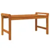 2-tlg. Garten-Lounge-Set mit Cremeweißen Kissen Massivholz Produktbild-Vorschau 5