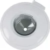 A top-down view of a white blender lid with a clear insert. Produktbild-Vorschau