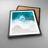 Gerahmtes Poster - Schwarzer Rahmen - Luftaufnahmen Strand Produktbild-Vorschau 3