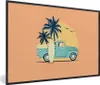 MuchoWow® MuchoWow® Gerahmtes Poster Bus - Vogel - Palme - Produktbild-Vorschau 1