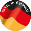 A circular graphic featuring the German flag colors and the text 'Made in Germany'. Voir les images du produit