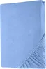 A light blue fitted sheet is folded and presented. Produktbild-Vorschau