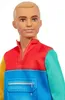 Barbie Ken Fashionistas Puppe in Blockfarben Jacke, Produktbild-Vorschau 3