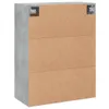 Armario de pared madera ingeniería gris hormigón 69,5x34x90 Vista previa de la imagen del producto 9
