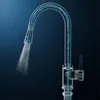 Wasserhahn Küche Ausziehbar mit Brause, 360° Drehbar Hoher Produktbild-Vorschau 5