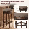 Barhocker Holz drehbar, gepolstert, Retro Design  Barhocker Produktbild-Vorschau 8