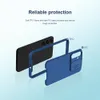 An exploded view diagram of a phone case, showing its layered construction and materials. Voir les images du produit