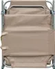 A folded beige garden lounger is shown from the front. Produktbild-Vorschau