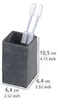 WENKO Gobelet pour dentifrice Slate Rock Gobelet pour Voir les images du produit 5