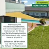 Sonnensegel Dreieck, 3x3x3m, gelb, wasserabweisend Produktbild-Vorschau 7