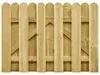 vidaXL Cancello da giardino, 100 x 75 cm, legno di pino Anteprima dell’immagine prodotto 3