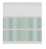 Topeshop M3 FR, color verde menta, blanco, 3 cajones, Vista previa de la imagen del producto 3