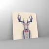 Bilder auf glas - Charakter Hirsch Illustration hipster - Produktbild-Vorschau 4