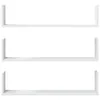 vidaXL Wandregale 3 Stk. Weiß 80x18x18 cm Holzwerkstoff Produktbild-Vorschau 4