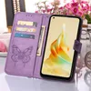 Lederhülle für OPPO Reno8 T 4G Schmetterling Prägung Flip Produktbild-Vorschau 4