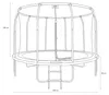AXI Houston Trampolino Rotondo, Rete Ø 366 cm, Nero | Anteprima dell’immagine prodotto 4