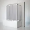 Schulte Duschabtrennung, 3-teilig mit Seitenwand, 129 x 140 Produktbild-Vorschau 1