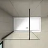A top-down view of a shower enclosure with a white shower tray and glass panels. Produktbild-Vorschau