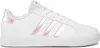 A white Adidas shoe with iridescent stripes. Produktbild-Vorschau