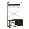 Perchero Relaxdays con estante para zapatos, ganchos, 2 Vista previa de la imagen del producto 10